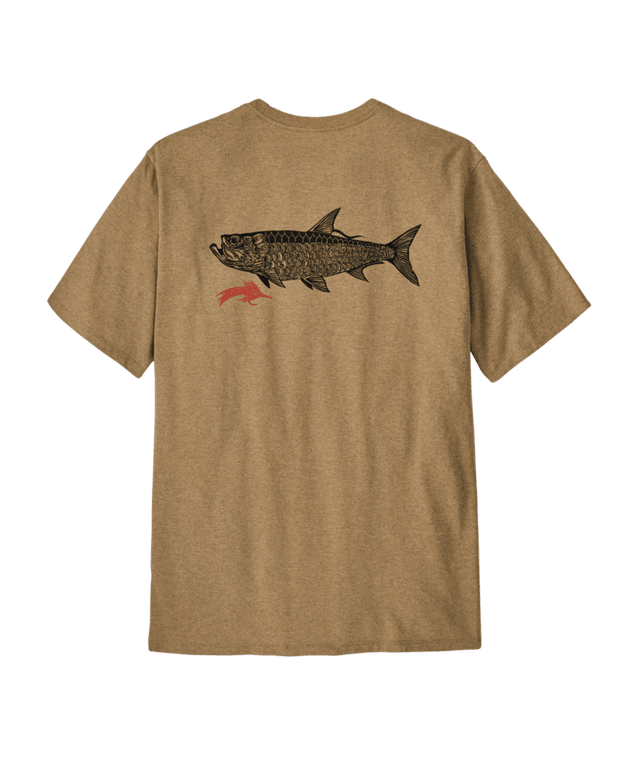 PATAGONIA Take A Stand Responsibili-Tee T-Shirt Salty Roach/Bobcat Brown Men's Short Sleeve T-Shirts Patagonia 