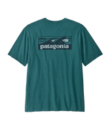 PATAGONIA Boardshort Logo Pocket T-Shirt Wetland Blue Men's Short Sleeve T-Shirts Patagonia 