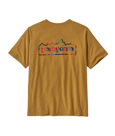 PATAGONIA Unity Fitz Responsibili-Tee T-Shirt Birch Pufferfish Gold Men's Short Sleeve T-Shirts Patagonia 