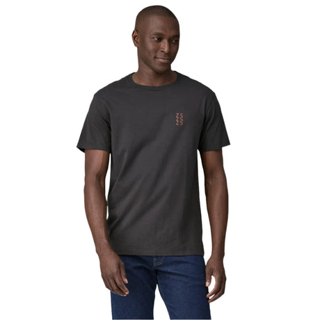 PATAGONIA Dawn Tracks Organic T-Shirt Ink Black Men's Short Sleeve T-Shirts Patagonia 