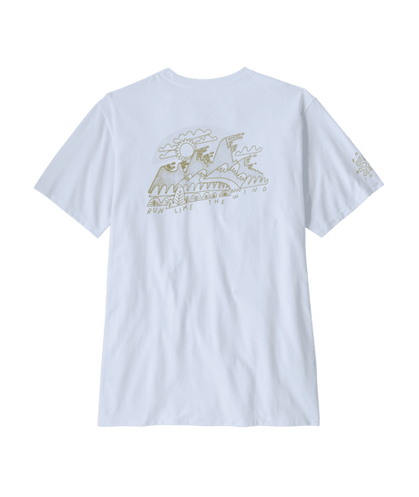 PATAGONIA Wind Runner Responsibili-Tee T-Shirt White Men's Short Sleeve T-Shirts Patagonia 