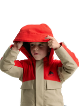 BURTON Toddler 2L One Piece Snow Suit Flame Scarlet/Summit Taupe 2026 Toddler Outerwear Burton 