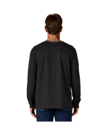 PATAGONIA Shop Sticker Pocket Responsibili-Tee Long Sleeve T-Shirt Black/Basin Green Men's Long Sleeve T-Shirts Patagonia 