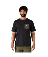 PATAGONIA Shop Sticker Pocket Responsibili-Tee T-Shirt Black/Basin Green Men's Short Sleeve T-Shirts Patagonia 