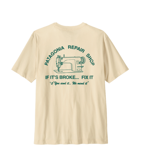 PATAGONIA Repair Shop T-Shirt Undyed Natural Men's Short Sleeve T-Shirts Patagonia 