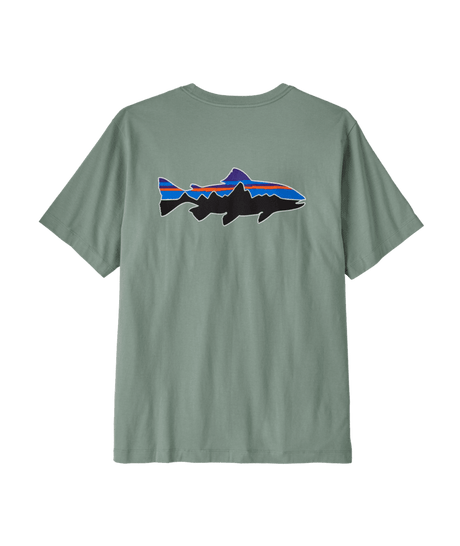 PATAGONIA Fitz Roy Trout T-Shirt Cover Green Men's Short Sleeve T-Shirts Patagonia 