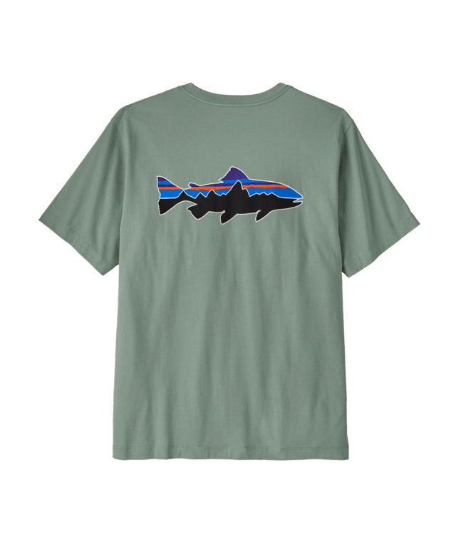 PATAGONIA Fitz Roy Trout T-Shirt Cover Green Men's Short Sleeve T-Shirts Patagonia 
