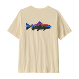 PATAGONIA Fitz Roy Trout T-Shirt Undyed Natural Men's Short Sleeve T-Shirts Patagonia 