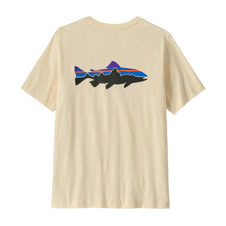PATAGONIA Fitz Roy Trout T-Shirt Undyed Natural Men's Short Sleeve T-Shirts Patagonia 