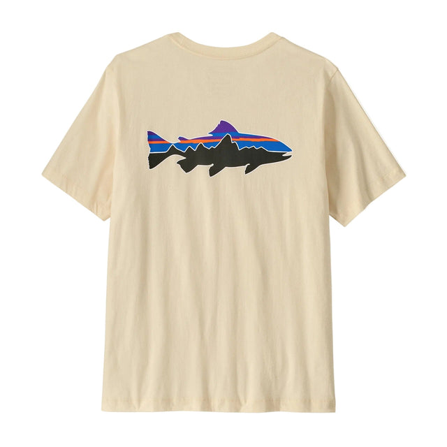 PATAGONIA Fitz Roy Trout T-Shirt Undyed Natural Men's Short Sleeve T-Shirts Patagonia 