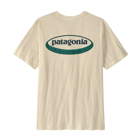 PATAGONIA '95 Oval Logo T-Shirt Undyed Natural Men's Short Sleeve T-Shirts Patagonia 