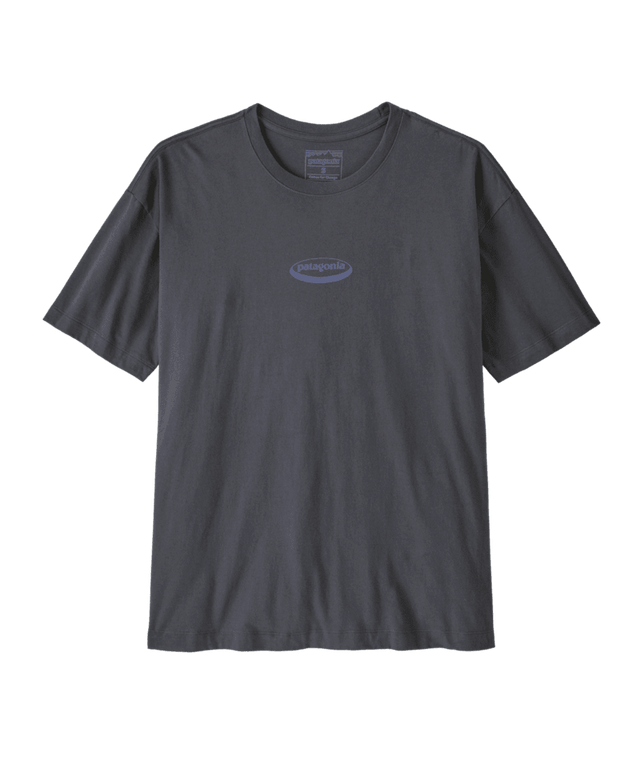 PATAGONIA Women's '95 Oval Logo Oversized T-Shirt Smolder Blue Women's Short Sleeve T-Shirts Patagonia 