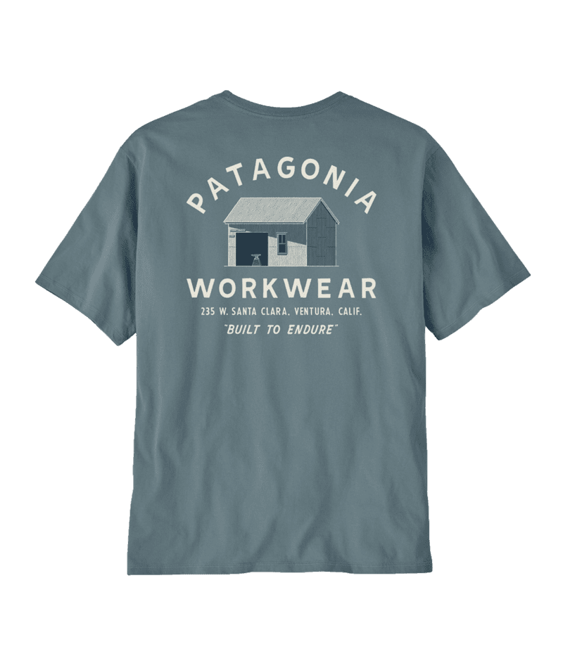 PATAGONIA Forge Born T-Shirt Blue Sage Men's Short Sleeve T-Shirts Patagonia 