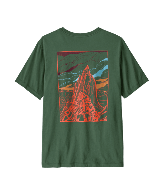 PATAGONIA Cloud Crag T-Shirt Canopy Green Men's Short Sleeve T-Shirts Patagonia 
