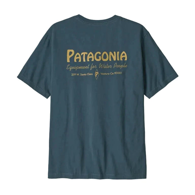 PATAGONIA Water People Banner T-Shirt Summit Blue Men's Short Sleeve T-Shirts Patagonia 