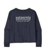 PATAGONIA Women's Long-Sleeved Hut Tripper Easy-Cut T-Shirt Smolder Blue Women's Long Sleeve T-Shirts Patagonia 