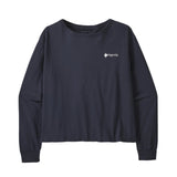 PATAGONIA Women's Long-Sleeved Hut Tripper Easy-Cut T-Shirt Smolder Blue Women's Long Sleeve T-Shirts Patagonia 