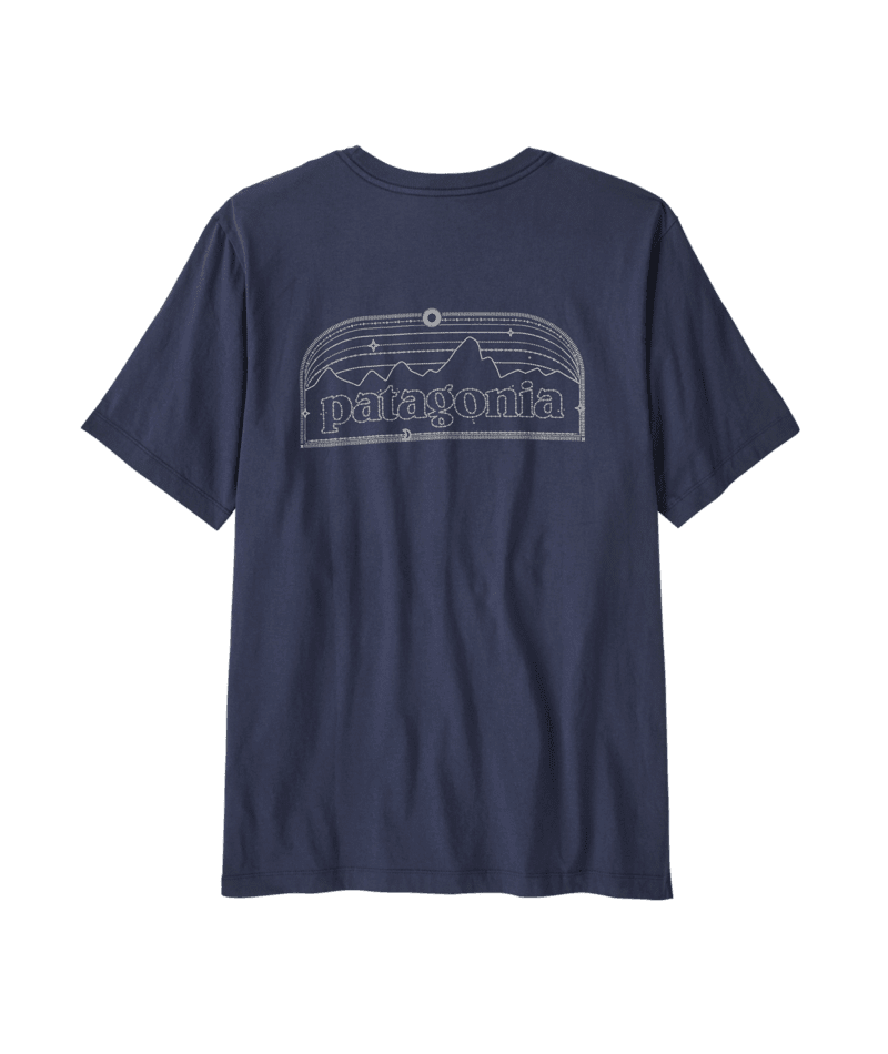 PATAGONIA P-6 Cosmos T-Shirt New Navy Men's Short Sleeve T-Shirts Patagonia 