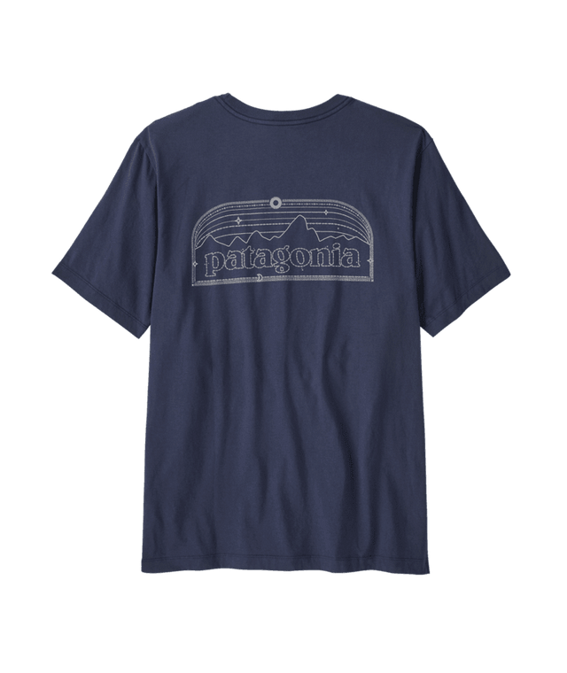 PATAGONIA P-6 Cosmos T-Shirt New Navy Men's Short Sleeve T-Shirts Patagonia 