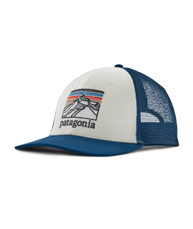 PATAGONIA Line Logo Ridge LoPro Trucker Hat White/Lagom Blue Men's Hats Patagonia 