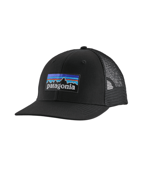 PATAGONIA P-6 Logo Trucker Hat Black Men's Hats Patagonia 
