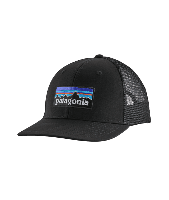 PATAGONIA P-6 Logo Trucker Hat Black Men's Hats Patagonia 