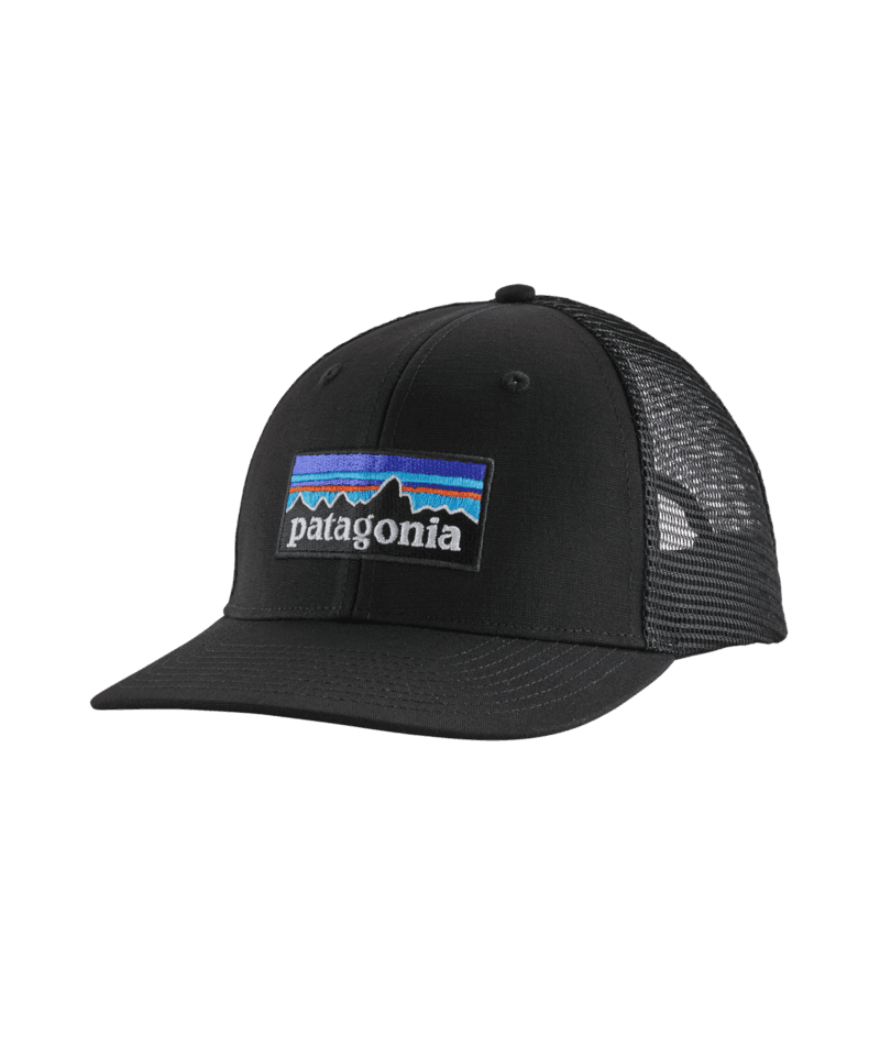 PATAGONIA P-6 Logo Trucker Hat Black Men's Hats Patagonia 