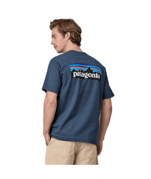 PATAGONIA P-6 Logo Responsibili-Tee T-Shirt Utility Blue Men's Short Sleeve T-Shirts Patagonia 
