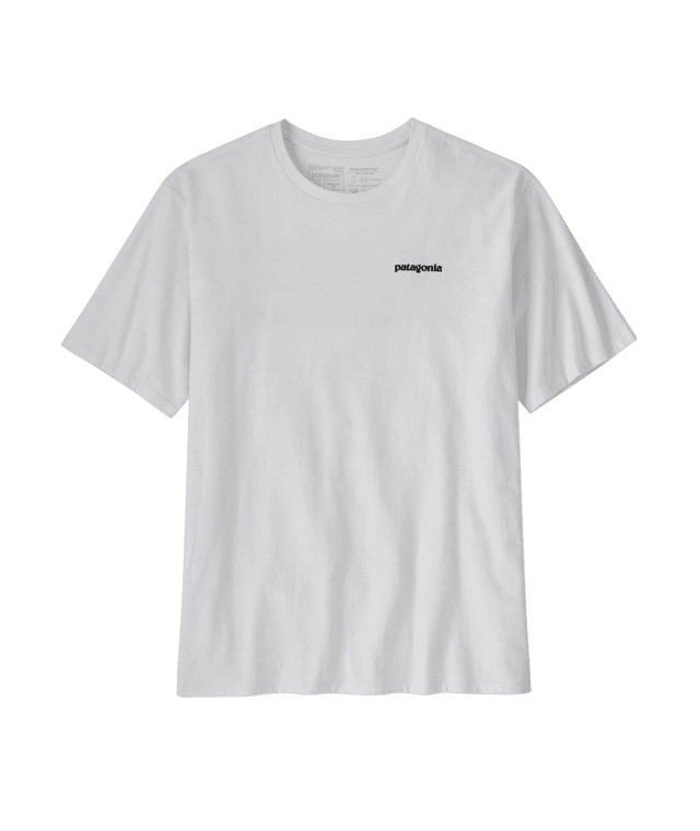 PATAGONIA P-6 Logo Responsibili-Tee T-Shirt White Men's Short Sleeve T-Shirts Patagonia 