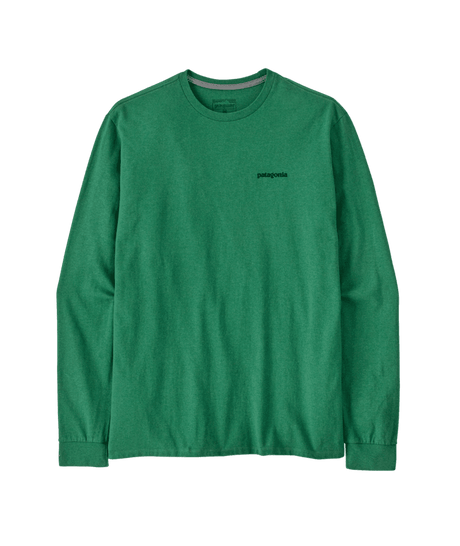 PATAGONIA P-6 Logo Long Sleeve T-Shirt P-6 Outline/Heartleaf Green Men's Long Sleeve T-Shirts Patagonia 