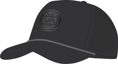 RVCA Modfit Snapback Hat Black Men's Hats RVCA 