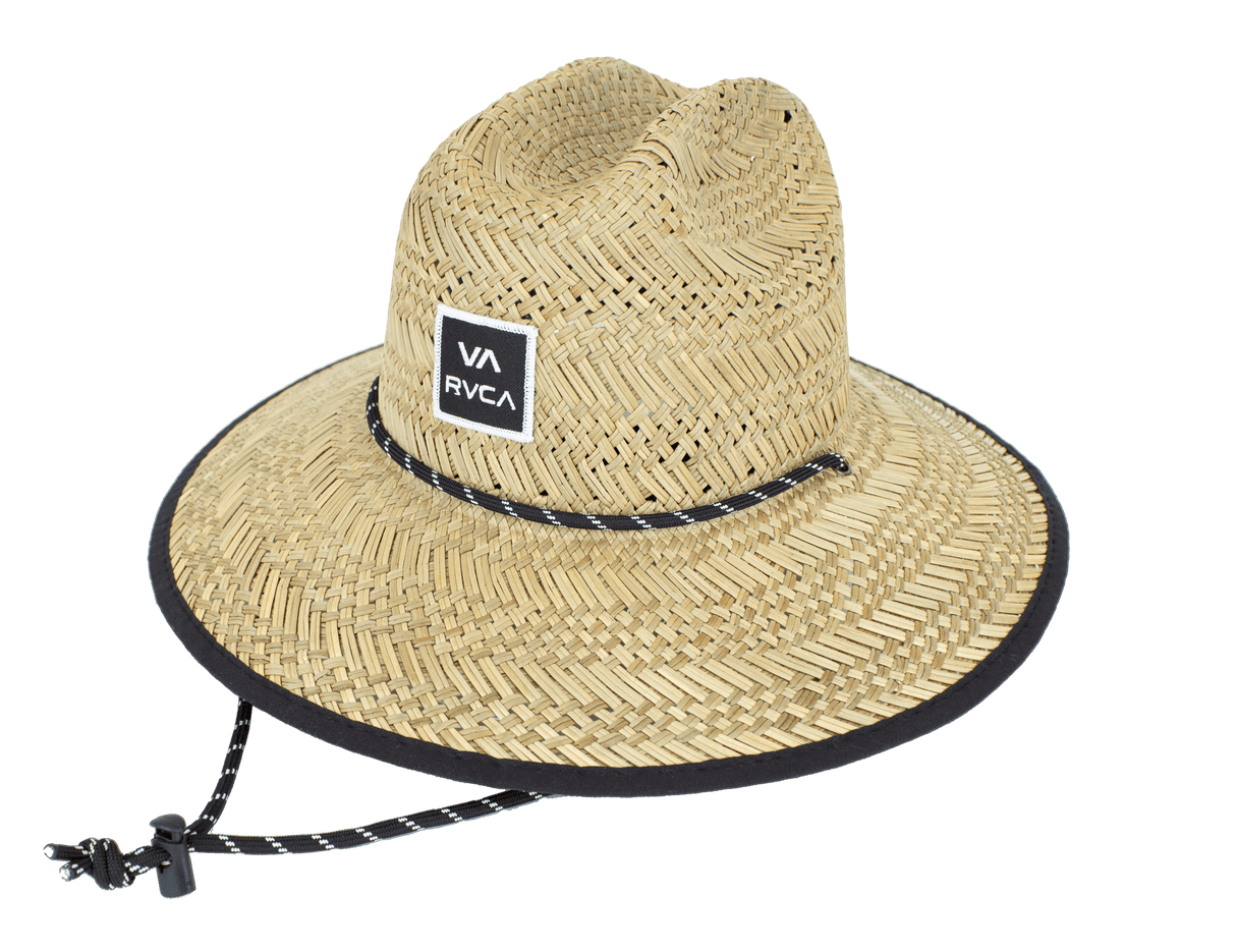 RVCA Saquarema Lifeguard Straw Hat Black Men's Straw Hats RVCA 