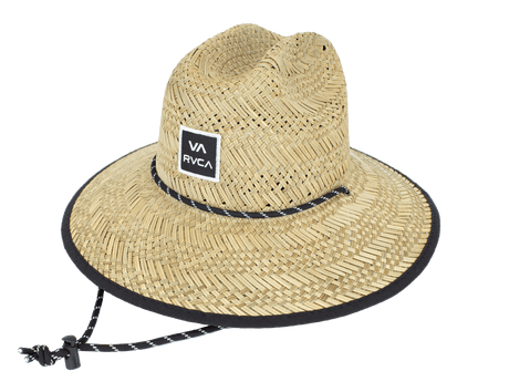 RVCA Saquarema Lifeguard Straw Hat Black Men's Straw Hats RVCA 