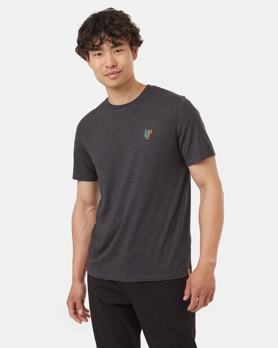 TENTREE Sasquatch T-Shirt Meteorite Black Heather/Rubber Men's Short Sleeve T-Shirts Tentree 