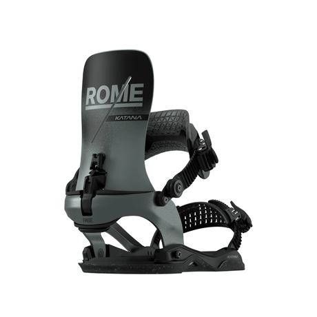ROME Katana AsymWrap FASE Snowboard Bindings Slate 2026 Men's Snowboard Bindings Rome 