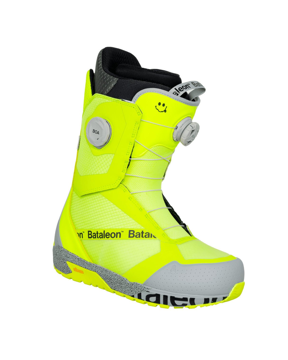 BATALEON Salsa Double BOA Snowboard Boots Neon Yellow 2026 Men's Snowboard Boots Bataleon 