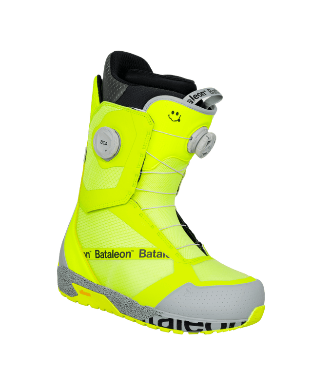 BATALEON Salsa Double BOA Snowboard Boots Neon Yellow 2026 Men's Snowboard Boots Bataleon 