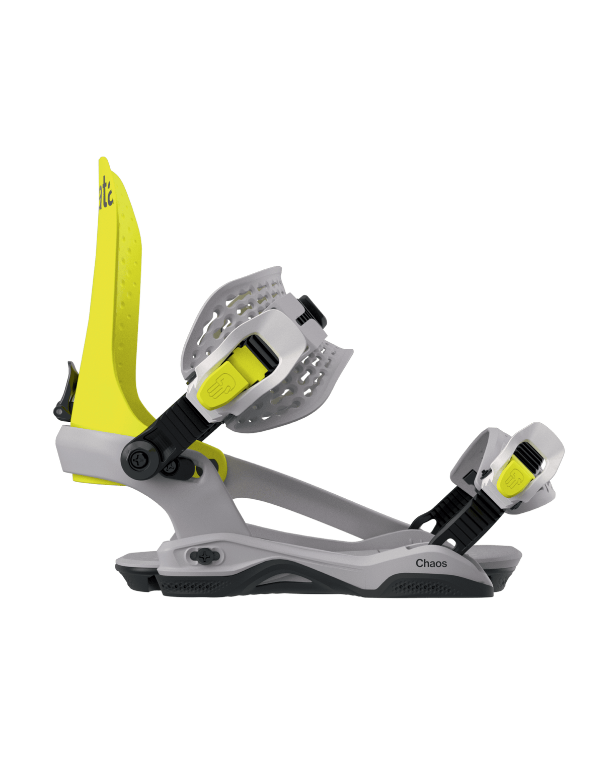 BATALEON Chaos AsymWrap Snowboard Bindings Neon Yellow 2026 Men's Snowboard Bindings Bataleon 