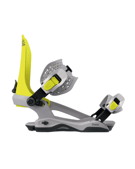 BATALEON Chaos AsymWrap Snowboard Bindings Neon Yellow 2026 Men's Snowboard Bindings Bataleon 