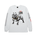 HUF 4 The Dawgs Long Sleeve T-Shirt White Men's Long Sleeve T-Shirts Huf 