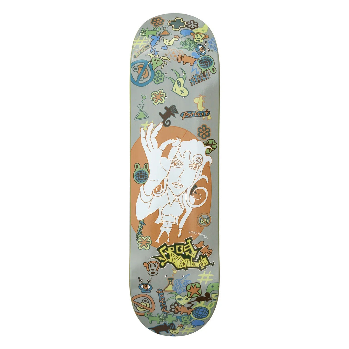 FROG No Frog Zone (Frankie Decker) 8.25 Skateboard Deck Skateboard Decks Frog Skateboards 