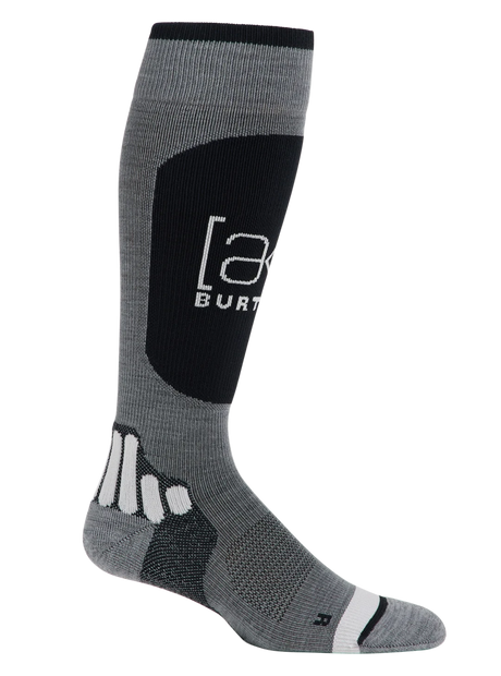 BURTON [ak] Endurance Snow Socks Grey Heather Men's Snowboard Socks Burton 
