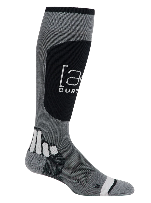 BURTON [ak] Endurance Snow Socks Grey Heather Men's Snowboard Socks Burton 