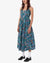 OBEY Women's Spring Garden Dress Teal Blue Multi Women's Dresses Obey 
