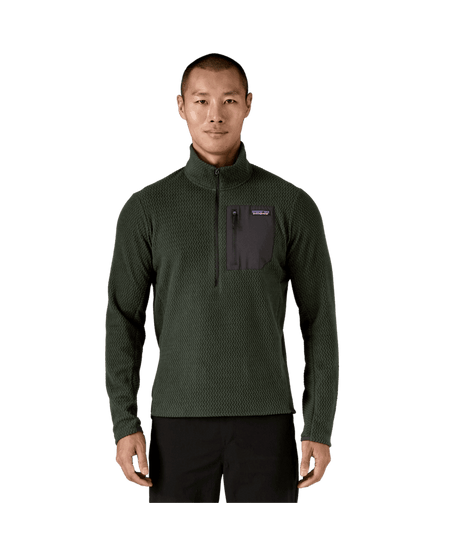 PATAGONIA R1 Air Fleece Zip-Neck Old Growth Green Men's Sweaters Patagonia 