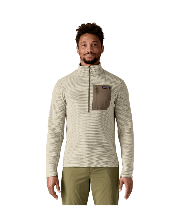 PATAGONIA R1 Air Fleece Zip-Neck Pelican Men's Sweaters Patagonia 