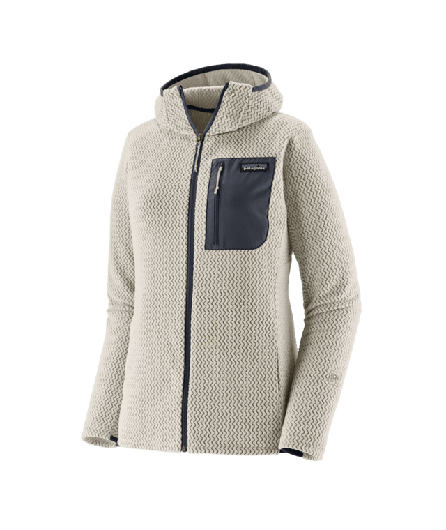 PATAGONIA Women's R1 Air Fleece Full-Zip Hoody Birch White Women's Zip Hoodies Patagonia 