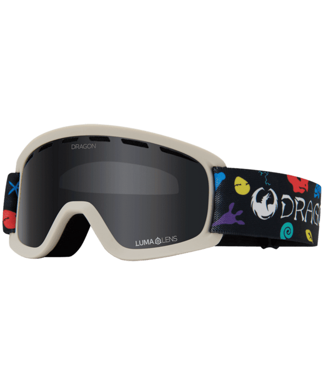 DRAGON Youth Lil Dinos- Lumalens Dark Smoke Snow Goggle Youth Snow Goggles Dragon 