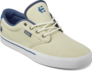 ETNIES Jameson 2 Eco Shoes Tan/Blue/White Men's Skate Shoes Etnies 