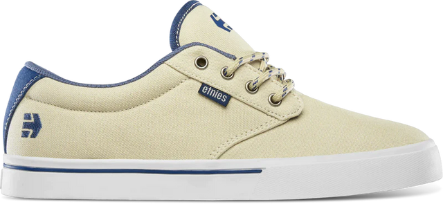 ETNIES Jameson 2 Eco Shoes Tan/Blue/White Men's Skate Shoes Etnies 
